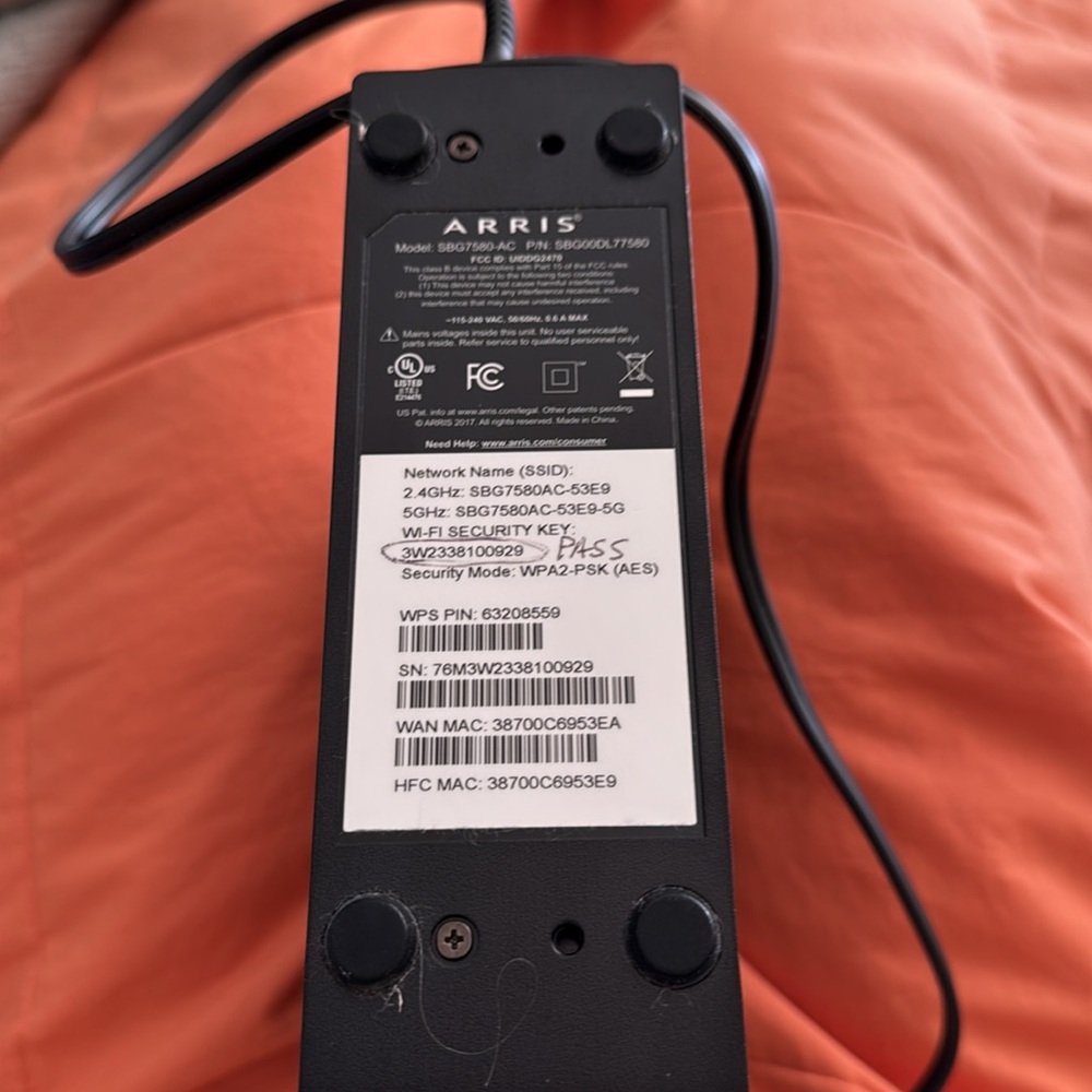 ARRIS SURFboard Black Modem SBG7580-AC - Picture 3 of 3